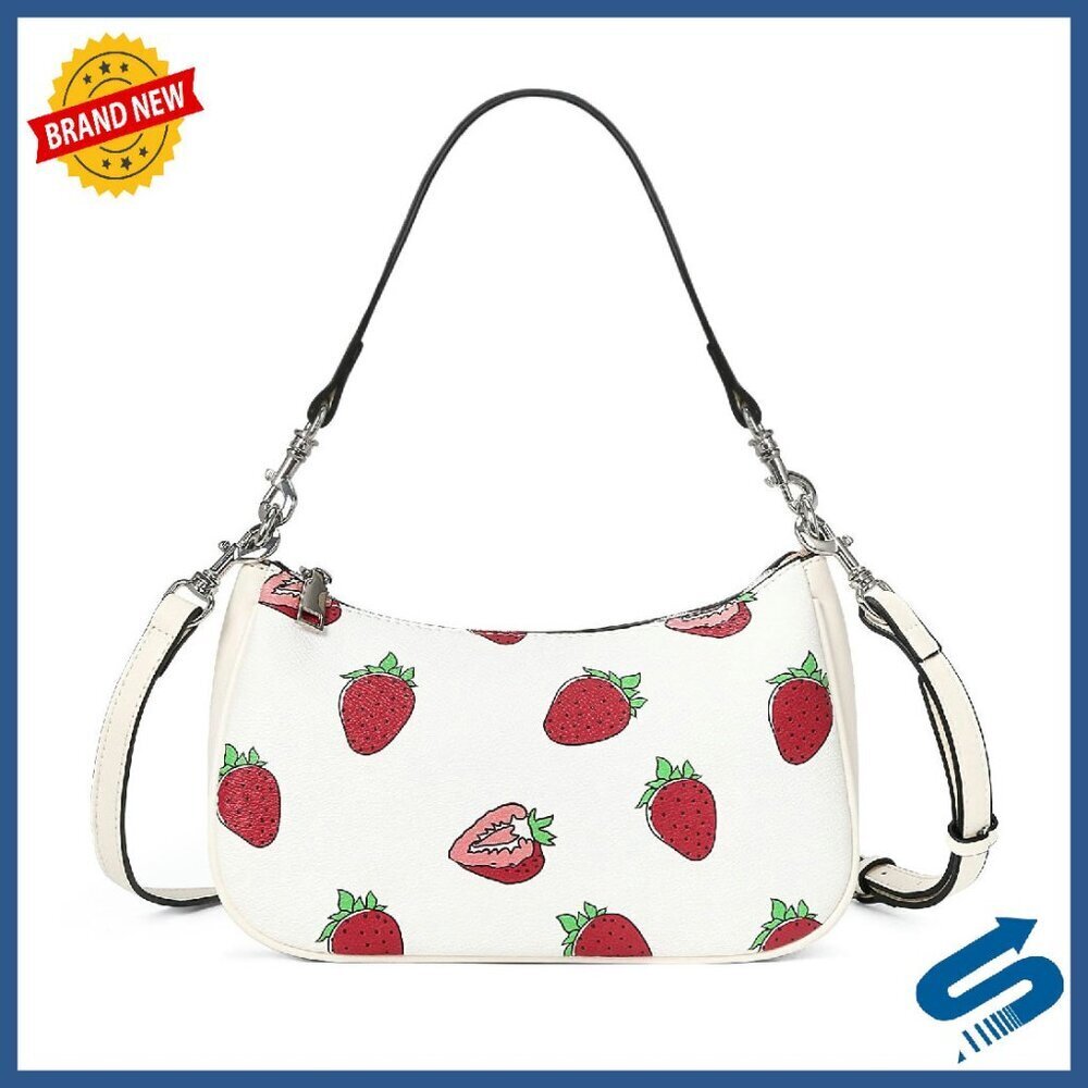 Small Leather Hobo Bag with Removable Straps, 3 Card Slots, Zipper Pouch